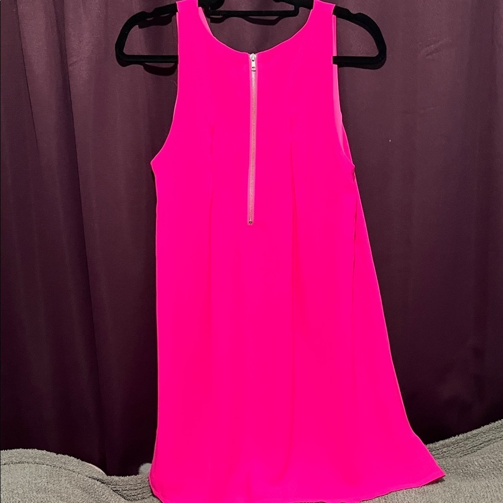 Altar'd State Bright Pink Sleeveless Dress - Picture 4 of 4
